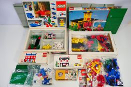 Lego - A group of vintage Lego sets including # 30, Fire Station # 374,