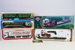 Tekno - Corgi - Eddie Stobart - 4 x boxed trucks including a Renault R365 # 4157,