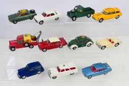 Corgi - A group of unboxed vehicles including rare Hillman Husky # 206M, Rover P6 # 275,