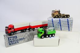 NZG - Conrad - Three boxed diecast model trucks.