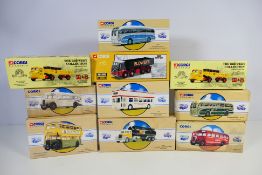 Corgi Classics - 10 boxed diecast Corgi Classic model buses and trucks.