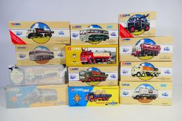 Corgi Classics - A boxed group of 12 diecast Corgi Classic diecast model buses from various ranges.