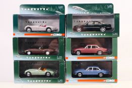 Corgi Vanguards - A collection of Jaguar models including XJ12 in Lavender Blue # VA06818,
