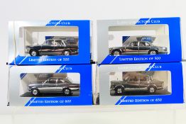 Corgi Vanguards - A group of 4 x Collectors Club chrome finish models, Jaguar XJ6 # VA08604,