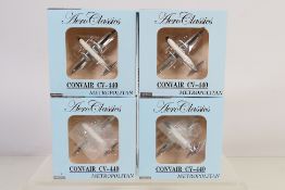Aeroclassics - 4 x diecast 1:400 scale Convair aircraft models comprising: Fly Mohawk #N1013C,