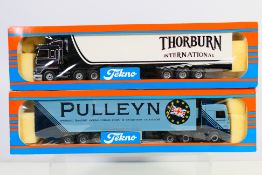 Tekno - Two boxed Tekno 1/50 scale diecast 'The British Collection' model trucks.
