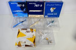 Phoenix Models - 4 x Limited Edition diecast 1:400 scale Boeing 787 aircraft models comprising: