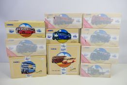 Corgi Classics - A fleet of 10 boxed Corgi Classic diecast model trucks and buses.