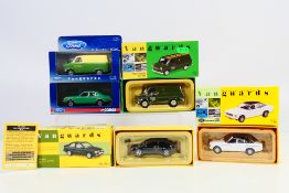 Corgi Vanguards - 5 x boxed Ford vehicles, Escort XR3i # VA11001, Granada MkI # VA05210,