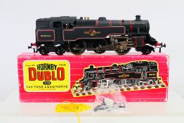 Hornby Dublo - A boxed 2 rail 2-6-4 tank locomotive in BR black livery number 80033 # 2218.