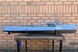 WW1 M-Class Destroyer - A built 'HMS Mandate' RC WW1 M-Class Destroyer.
