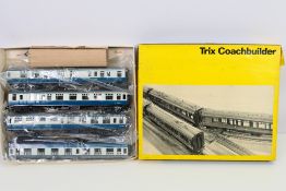 Trix - A boxed Composite Brake Coach set in blue and grey livery # 1957.