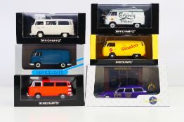 Minichamps - Atlas - A group of boxed models including limited edition Volkswagen T2 Bus in