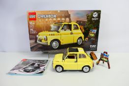 Lego - Lego Creator Fiat 500 #10271 built set, with box and instructions, bags and some spares.