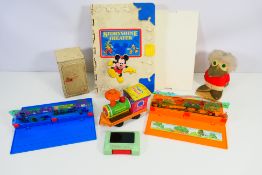 Mattel - Disney - Chad Valley - A group of vintage toys, a Disney Storyshine Theatre,