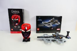 Lego - Marvel - 2 x Lego Marvel built sets comprising The Avengers Helicarrier # 76295 and Carnage