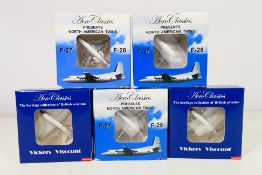 Aero Classics - 5 x boxed aircraft models in 1/400 scale including Vickers Viscount in Aloha