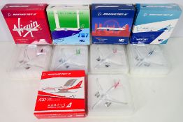 Next Generation - 5 x boxed aircraft models in 1/400 scale including Boeing 787-9 Dreamliner in