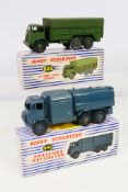 Dinky - 2 x boxed military vehicles, Foden Army Wagon # 622 and RAF Pressure Refueller # 642.