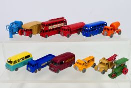 Matchbox - A group of unboxed vehicles including BEA Coach # 58, ERF Petrol Tanker # 11,