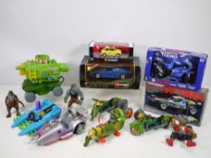Kyosho - Bburago - Turtles - A group of boxed models and unboxed Teenage Mutant Hero Turtles