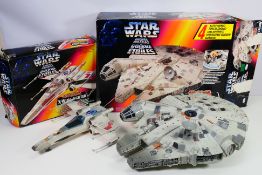 Star Wars - Kenner - A boxed Electronic Millennium Falcon # 69785 and a boxed Electronic X-wing