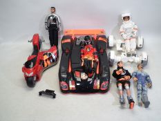 Action Man - Hasbro - A collection of modern Action Man figures and vehicles including a V8 Race