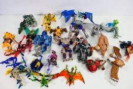 Transformers - A collection of unboxed Transformers including Magnaboss Skywarp, Depthcharge,