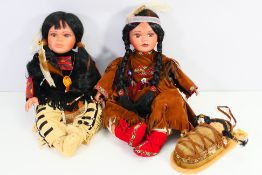 Brinns - Timeless Collection - 3 x Native American bisque dolls including a limited edition marked