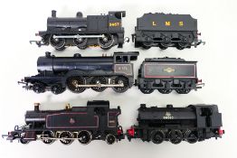 Tri-ang - Hornby - Lima - Dapol - 4 x unboxed OO gauge locomotives, a Class B12 4-6-0 number 61572,