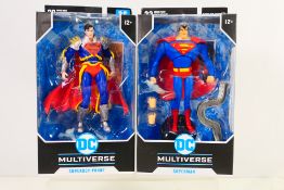 DC Multiverse - Superman - McFarlane Toys - 2 x factory sealed boxed figures,