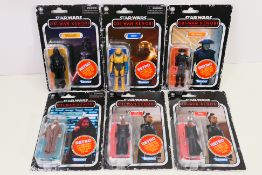 Star Wars - Kenner - 6 x carded Retro Collection figures including Darth Vader # F5771,