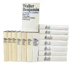 BENJAMIN, W. Gesammelte Schriften. Bd. I-VII. (&) Vorläufiges Inhaltsverzeichnis Bd. I-IV