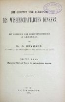 HEYMANS, G. Die Gesetze und Elemente des wissenschaftlichen Denkens. Ein Lehrbuch der