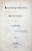 HARMS, Fr. Prolegomena zur Philosophie. Braunschweig, Schwetschke und Sohn, 1852. xiii, 214