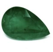 Natural Pear Emerald Green 7.44ct