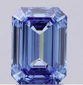 Emerald Cut Diamond 5.00 Carat Fancy Blue Colour VS2 Clarity IGI Certificate Loose Diamond