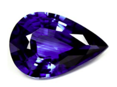 Blue Sapphire Pear Shape EyeClean Clarity 2.26 Carat - EDR Certificate
