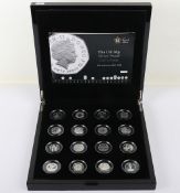 Elizabeth II 40th Anniversary The UK 50p Silver Proof Collection