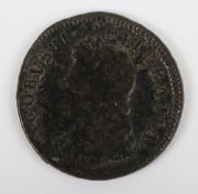 Irish, James II, Limerick Seige, Halfpenny, 1691