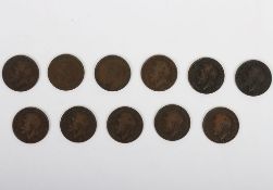 Various Heaton Mint pennies,