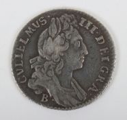 William III (1694-1702), Sixpence, 1696, Bristol