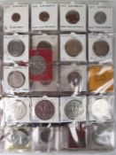 A folder of Elizabeth II coinage from 1968-1989