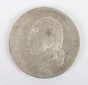 France, Louis XVIII, 5 Francs, 1823