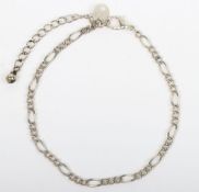 An 18ct white gold bracelet