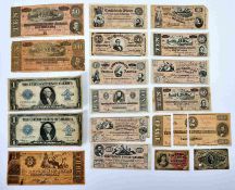 A good selection of United States of America banknotes