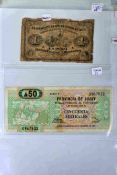 A good folder of banknotes including Russia, Cuba, Indonesia, etc