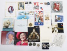 Selection of modern sets, packs and BUNC coins
