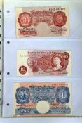 A folder of GB and Irish banknotes