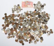 A selection of GB and world coins